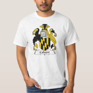 Calvert familjvapensköld tee shirt