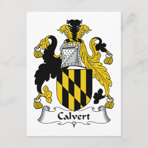Calvert Family Crest Vykort