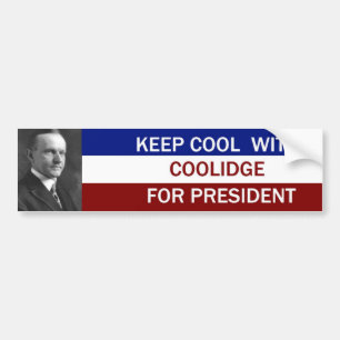 Calvin Coolide för president Bildekal