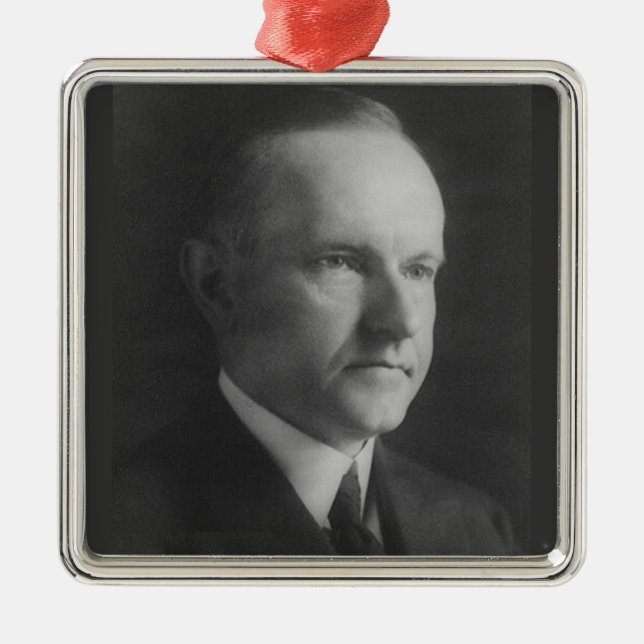 Calvin Coolidge 30:e talman Julgransprydnad Metall (Framsidan)