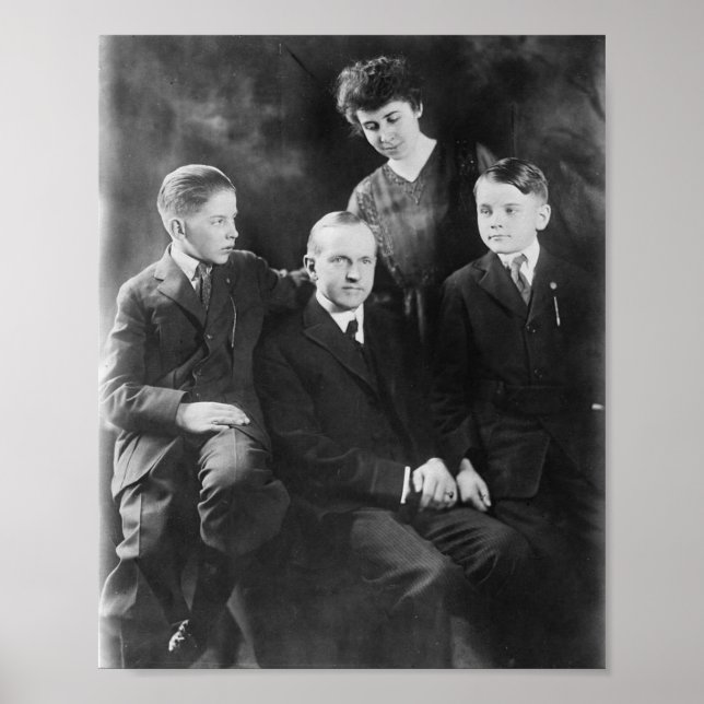 Calvin Coolidge and Family Poster (Framsidan)