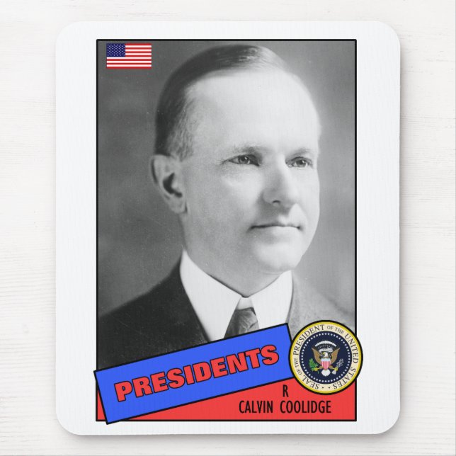 Calvin Coolidge Basebollkort Musmatta (Framsidan)