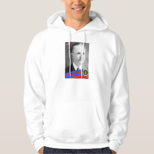 Calvin Coolidge Basebollkort Sweatshirt Med Luva