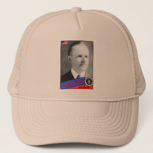 Calvin Coolidge Basebollkort Truckerkeps