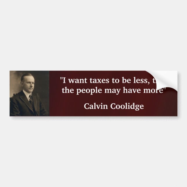 Calvin Coolidge Bildekal (Framsidan)