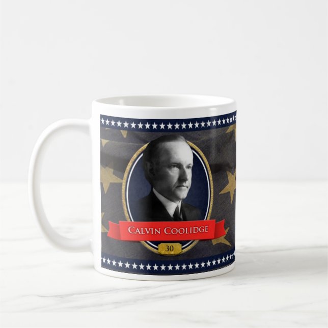 Calvin Coolidge historisk mugg (Vänster)