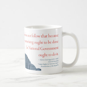 Calvin Coolidge mugg #23 "stor regering ",
