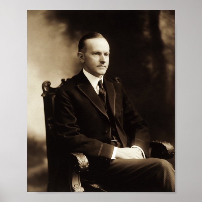 Calvin Coolidge Porträtt Poster (Framsidan)