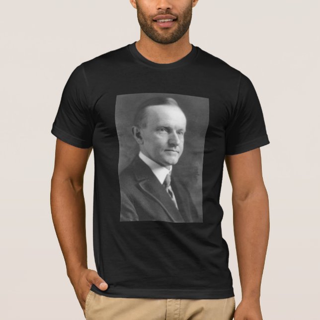 Calvin Coolidge Tee Shirt (Framsida)