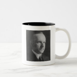 Calvin Coolidge Två-Tonad Mugg