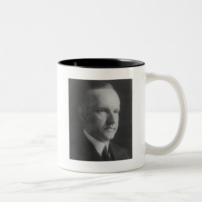 Calvin Coolidge Två-Tonad Mugg (Höger)