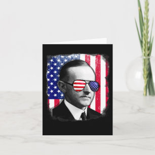 Calvin Coolidge US Flagga 4 juli Kort