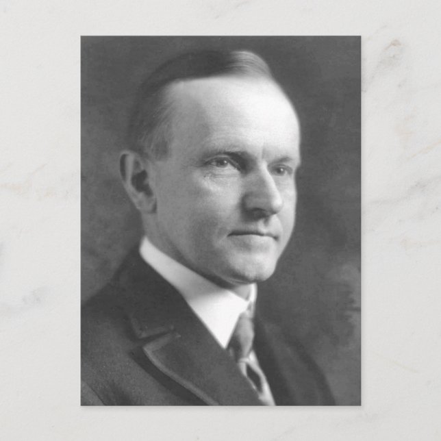 Calvin Coolidge Vykort (Framsida)