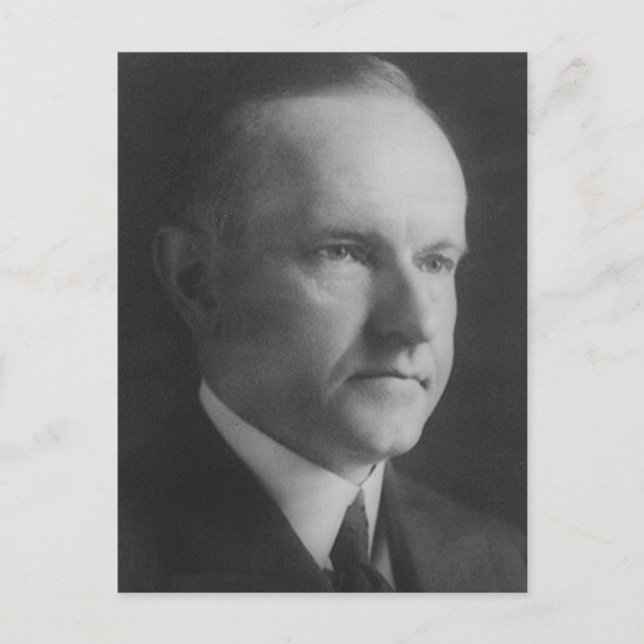 Calvin Coolidge Vykort (Framsida)