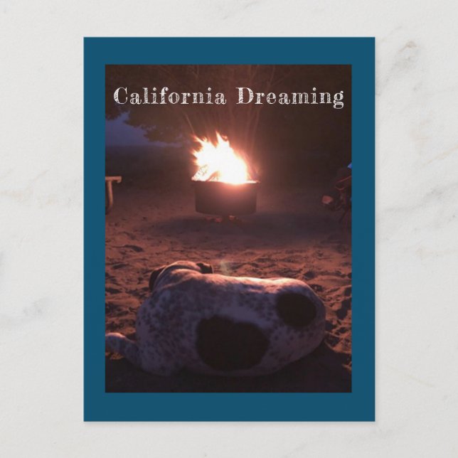 Calvin, Hund för sömnad Vykort (Framsida)