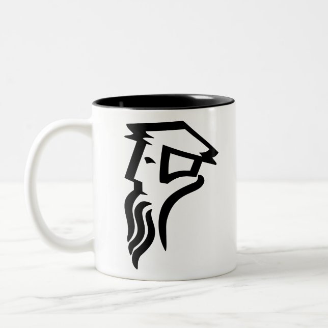 Calvin logotyp Två-Tonad mugg (Vänster)