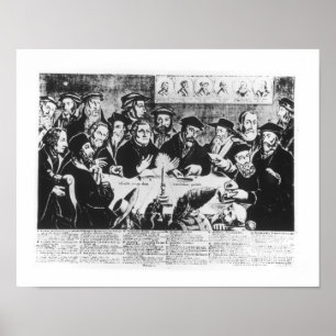 Calvin och Luther (gravyr) Poster