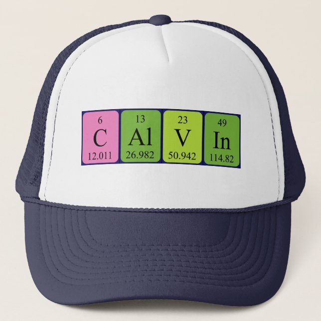 Calvin periodisk bord namn hat keps (Framsida)