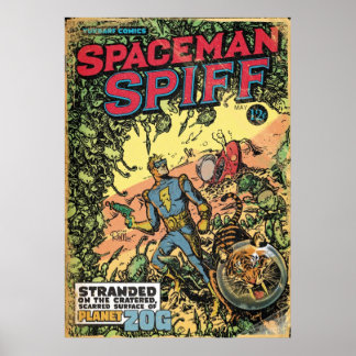 Calvin the Spiffy Spaceman Poster