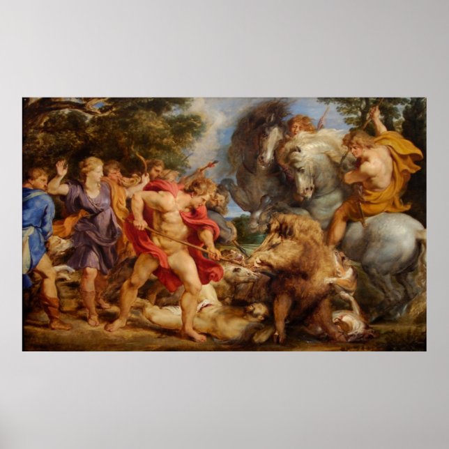 Calydonic Boar Hunt Poster (Framsidan)