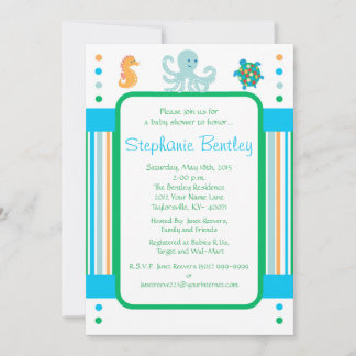 Calypso 5x7 inbjudan Sea Creates