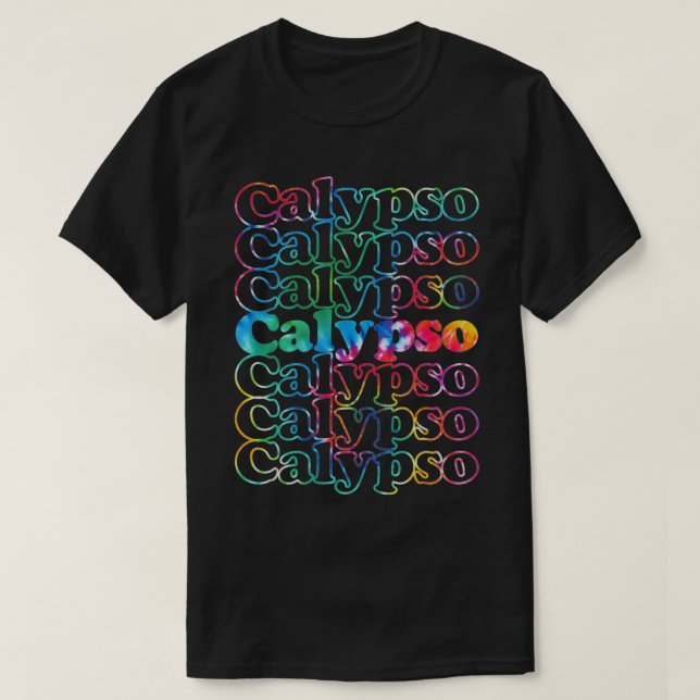 Calypso Music Tie Dye1 T Shirt (Design framsida)