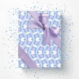 Calypso Wavy Stripe in Blue and Purple Presentpapper