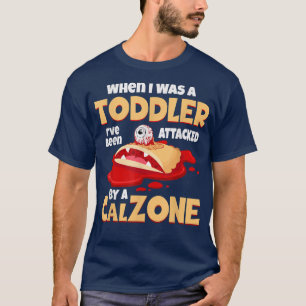 Calzone Pizza Attacks Småbarn Panzerotti T Shirt