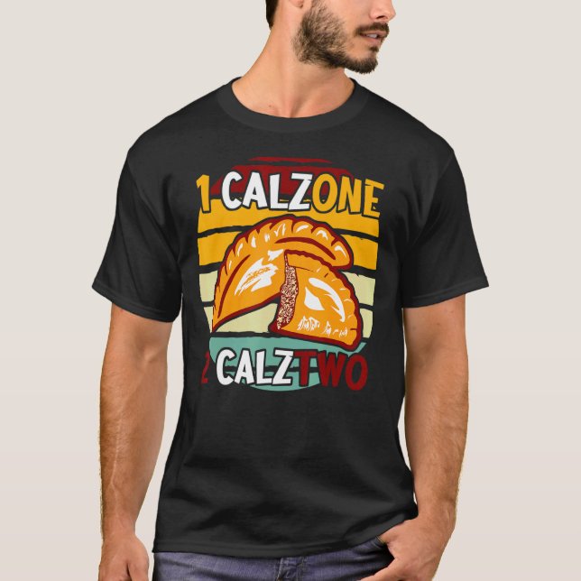 Calzone Pizza Calztwo Panzerotti Calzone T Shirt (Framsida)