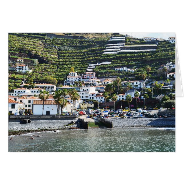 Camara de Lobos, Madeira Hälsningskort (Framsidan Horizontal)