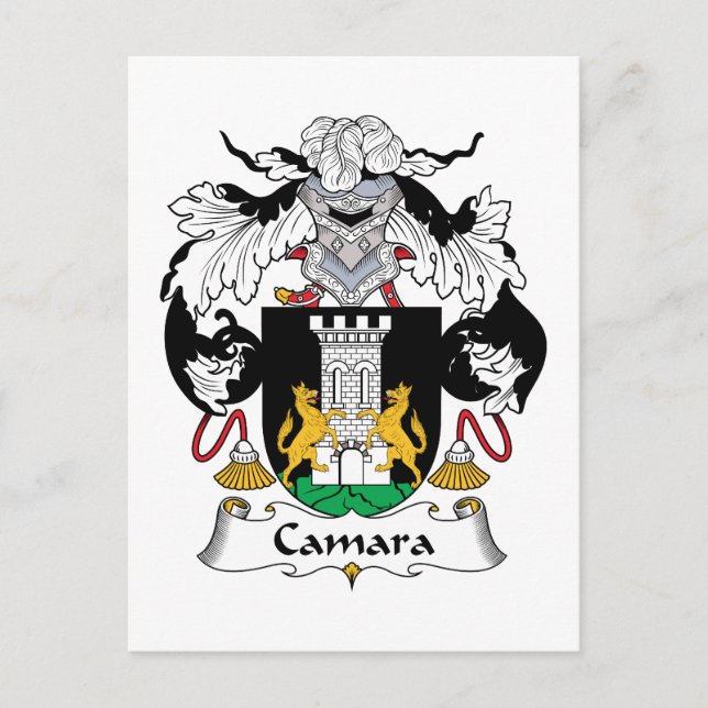 Camara Family Crest Vykort (Framsida)