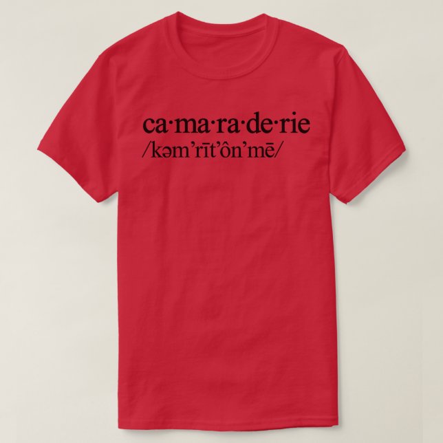 Camaraderie Tapestry T Shirt (Design framsida)