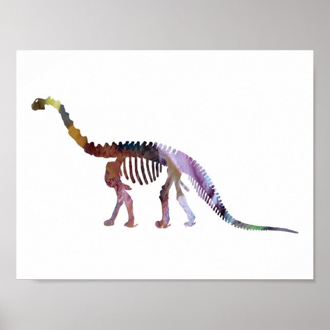 Camarasaurus-skelett Poster (Framsidan)