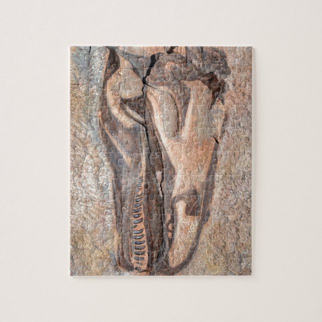 Camarasaurusskalle - Dinosaurmedborgaremonument Pussel (Vertikal)