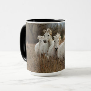 Camargue Horses Running Mugg