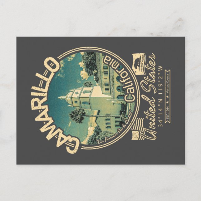 CAMARILLO CALIFORNIA - CITY OF CAMARILLO CA VYKORT (Framsida)