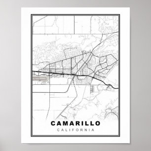 Camarillo Karta Poster