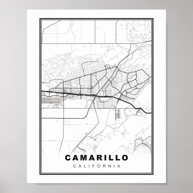 Camarillo Karta Poster (Framsidan)