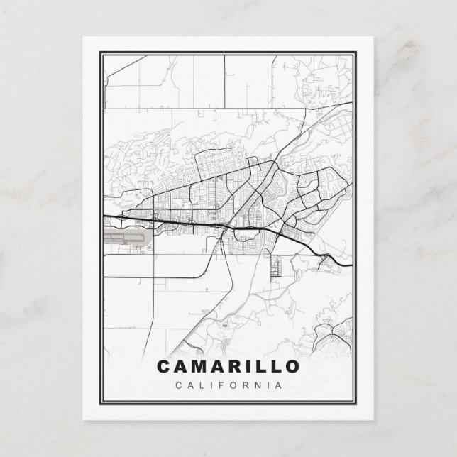 Camarillo Map Vykort (Framsida)