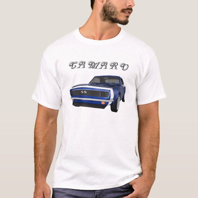 Camaro 1967 SS: Blåttfullföljande: 3D modellerar: T-shirt (Framsida)
