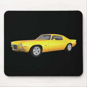 Camaro 1972 Z28: Muskelbil: Gult fullföljande: Musmatta