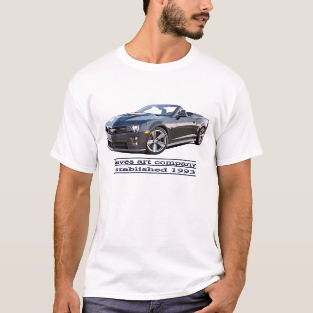 Camaro 2013 avfyrar design t shirt (Framsida)