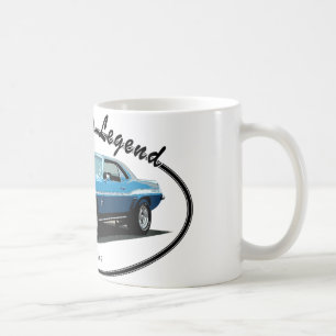 Camaro blått 1969 kaffemugg