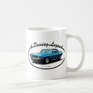 Camaro blått 1969 kaffemugg