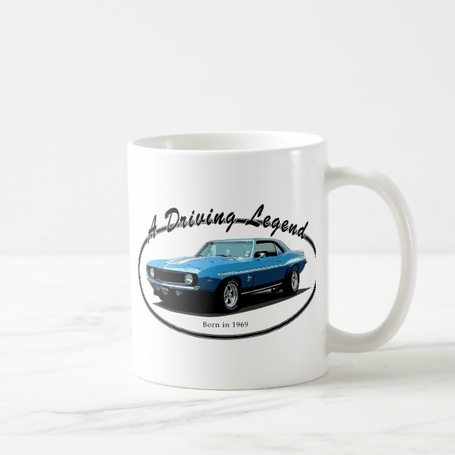 Camaro blått 1969 kaffemugg (Höger)