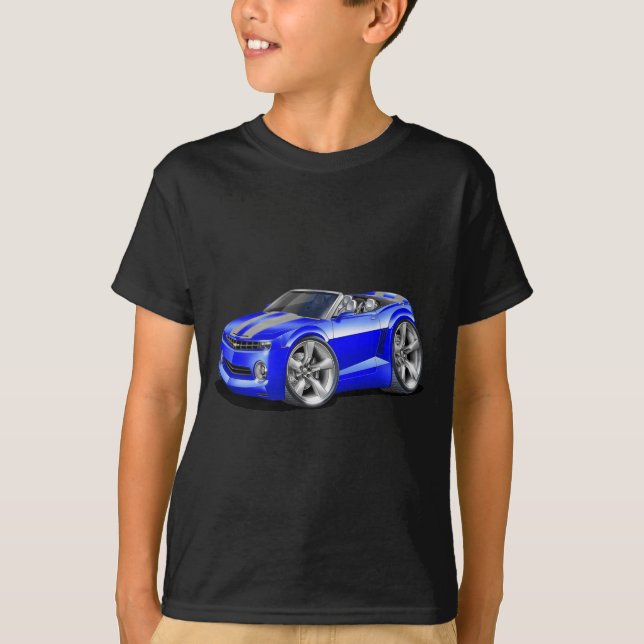 Camaro Blått-Grå färg cabriolet 2012 T Shirt (Framsida)