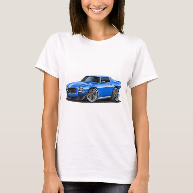 Camaro blåttbil 1970-73 tee shirt (Framsida)