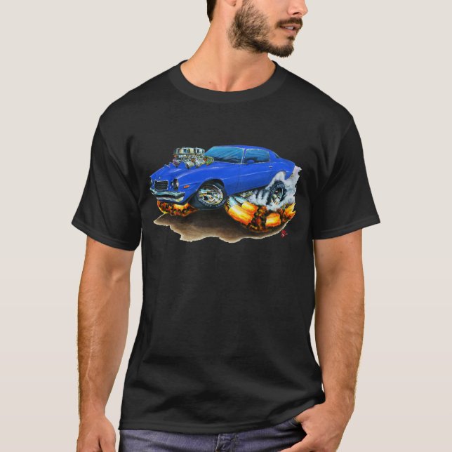 Camaro blåttbil 1974-78 t shirt (Framsida)