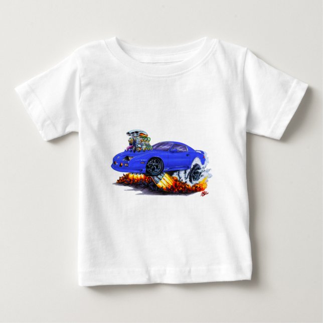 Camaro blåttbil 1982-92 t-shirt (Framsida)