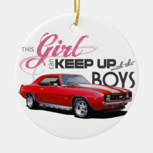 Camaro Girls Julgransprydnad Keramik